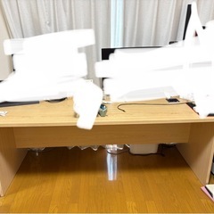 ［2/2日AMまで］木目調デスク(横180cm×縦70cm×奥行...