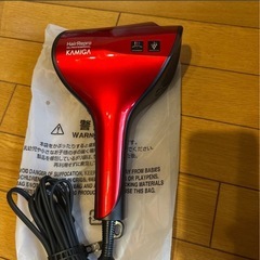 美品KAMIGA ヘアドライヤー AD-HR03-R カミガ ヘアードライヤー KAMIGA N-LEDSONIC AD-HR03-R