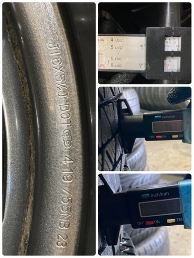 有難うございました！バリ溝‼️2024年製‼️ブリヂストンDM-V3?ジムニー純正スチール?ご不要なタイヤ付きホイールお買取させて頂き