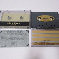 G∝118 カセットテープ マクセル Metal Vertex 46 メタルテープ METAL maxell 検：オーディオ機器 記録媒体の画像