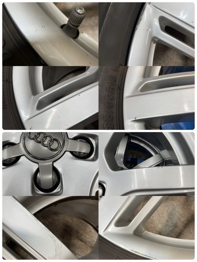 【お売りします/値下げ】Audi/アウディ Q5 8R 純正 アルミホイール 4本セット 18インチ 8J+39/BRIDGESTON