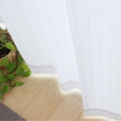 【お譲り先様決定】ミラーレースカーテン　ほぼ新品の画像