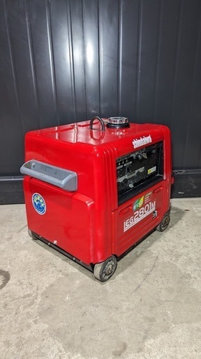【大阪】新ダイワ Shindaiwa 2.8KVA 防音型 ガソリンエンジン インバーター発電機 IEG2801M 発電機 やまびこ 100V 動作良好 建設機械