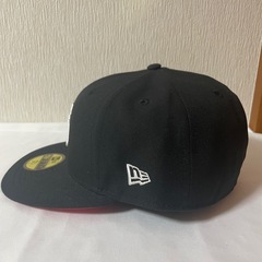 【決まりました(⁎ᴗ͈ˬᴗ͈⁎)】【超美品】NEW ERAキャップ　ブラック　ニューエラ　帽子　ニューヨークヤンキースの画像