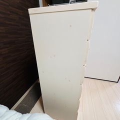 【引き渡し予定者決定】ニトリ ハイチェスト アイボリー 6段 MAGNA-80HCの画像