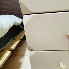 【引き渡し予定者決定】ニトリ ハイチェスト アイボリー 6段 MAGNA-80HCの画像