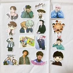新品【51枚】BTS ステッカー シール フレークシール 防弾少年団 RMの画像