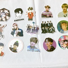 新品【51枚】BTS ステッカー シール フレークシール 防弾少年団 RMの画像