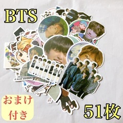 新品【51枚】BTS ステッカー シール フレークシール 防弾少...