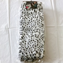 【新品】レッグウォーマー ダルメシアン柄 人工毛皮 フェイクファ...