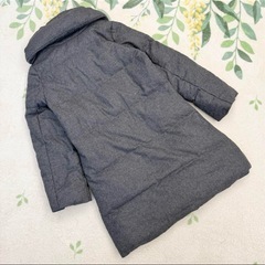 美品 SLOBE IENA スローブイエナ ショールカラー ダウンコート グレーの画像