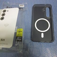 Galaxy S24 Magsafe対応 ケース　黒半透明の画像