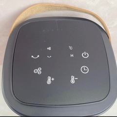 セラミックヒーター ファンヒーター 足元 首振り 速暖 リモコン付 軽量 静音の画像