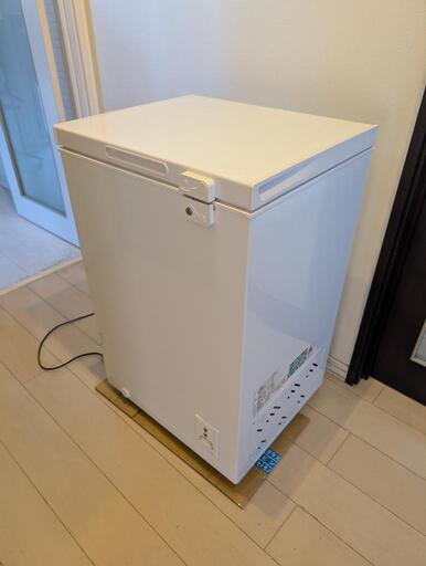 冷凍庫 家庭用 小型 99L ノンフロン チェストフリーザー 上開き MAXZEN JF100ML01WH