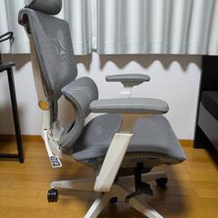 FLEXISPOT オフィスチェア デスクチェア C7　(メッシュ、グレー、オットマンなし)の画像