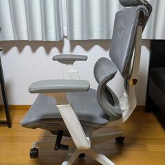 FLEXISPOT オフィスチェア デスクチェア C7　(メッシュ、グレー、オットマンなし)の画像