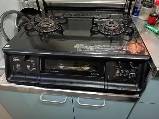 PA-370WA-Lプロパン エブリシェフ ガスコンロ ガステーブル 両面焼き タイマー　パロマ