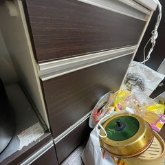 無料0円　食器棚　キッチン家具　収納棚　の画像