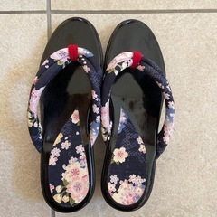 浴衣と草履のセットの画像