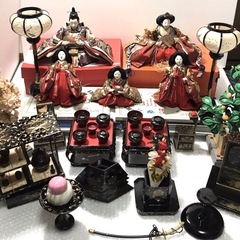 高級雛人形　久月　ひな祭り、三人菅女など♡