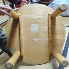 丸テーブル　家具　ちゃぶ台の画像