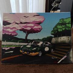MGB?油絵風　絵画