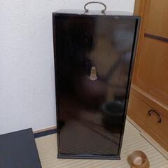 茶道具セット　短冊箱　織部水指　楽茶碗の画像