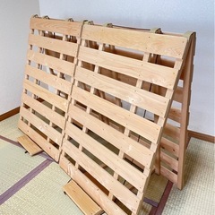 国産ひのき　すのこベッド　ダブルの画像