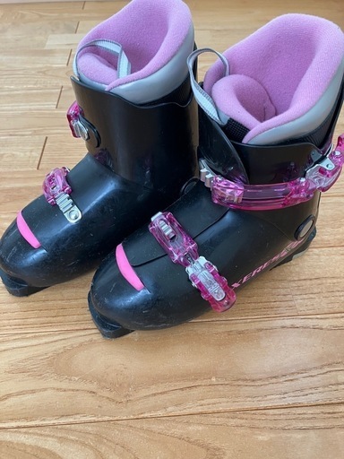 スキー4点セット ジュニア用 板138cm ブーツ25cm ストック100cm