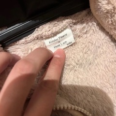 【美品】キンダーフリース /ジャンプスーツ、クマ耳付帽子 /ベージュの画像