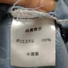和柄 黒 ポリエステルシャツの画像