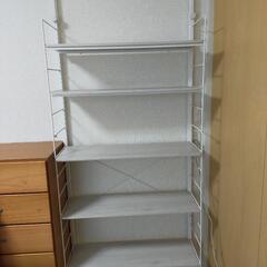 ニトリ突っ張り壁面収納Nポルダ（幅80ｾﾝﾁ　ホワイトウォッシュ）の画像