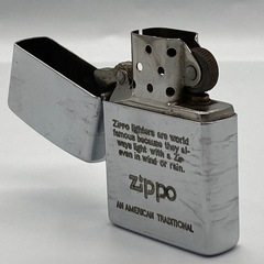P0123703A ZIPPO ジッポ ライター ロゴ USA コレクション タバコ 中古品の画像