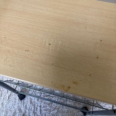【お渡し先決定】キッチンラック　２段　キャスター付き　多少の汚れあり　の画像