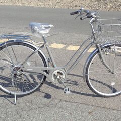【相談中】Liselotte 26インチ 軽快車 6速 グレー【...