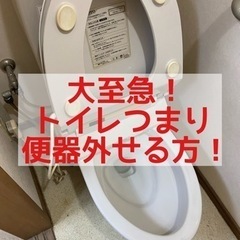 トイレ詰まりなおせる方！
