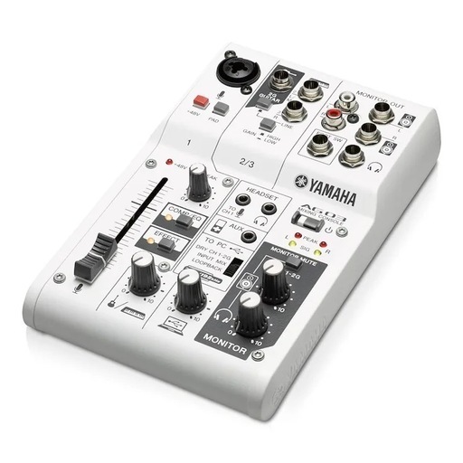 YAMAHA ライブストリーミング ミキサー AG03MK2 ホワイト