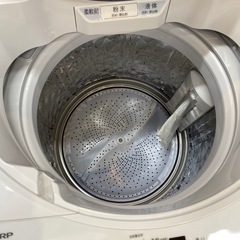 ⑧ シャープ　2021年8キロ洗濯機　　ゴールデンアップルの画像