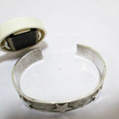 NAVAJO サンシャインリーブス　スタンプワークシルバーバングルブレスレット　SUNSHIN REEVES×ビームスプラス別注　ナバホ族の画像