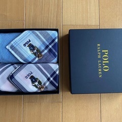 【新品・未使用】ポロラルフローレン　ハンカチ・ハンドタオルセット