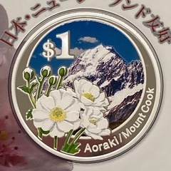 P0123715A 日本ニュージーランド友好 2007年 プルーフ貨幣セット 1ニュージーランドドル 純銀99.9% 額面666円 造幣局 記念コイン ミントセット コレクション コインの画像