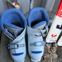 120cm スキーセット　靴　ストック　スキーケース　　の画像