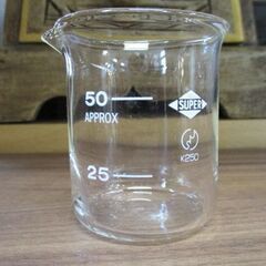 SUPER BEAKERS 50ml 4個セット 高さ6cm ビーカー ガラス製 札幌市 中央区 南12条店の画像