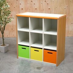 【ヤ取終了3/19】≪yt1790ジ≫ 美品 幼児向け整理ロッカ...