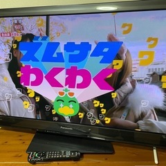 決まりました　パナソニック　プラズマテレビ43型　外付けHDD付き