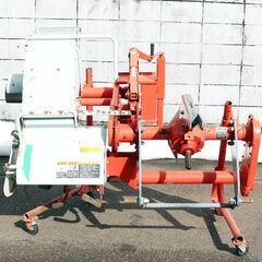 新潟発 引取限定 ササキ 畔塗機 RB255 ライデン 手動 中古 あぜぬり くろぬり 黒塗り 倉庫保管 キャスター スタンド トラクター パーツ 作業機の画像