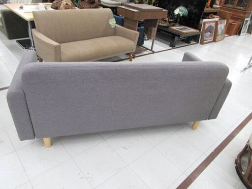 2.5人掛けソファ 幅172×奥行70×高さ72㎝ ファブリック グレー