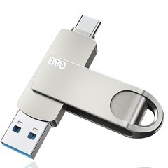 USBメモリ 2TB 大容量 2in1 高速＆Type-C コン...