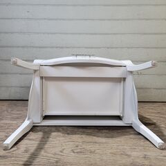 jy)渡辺美奈代セレクト 白家具 プリンセス家具 ナイトテーブル 収納付き サイドテーブル 姫家具 25a菊DOの画像