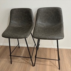 カウンターチェア2脚セット